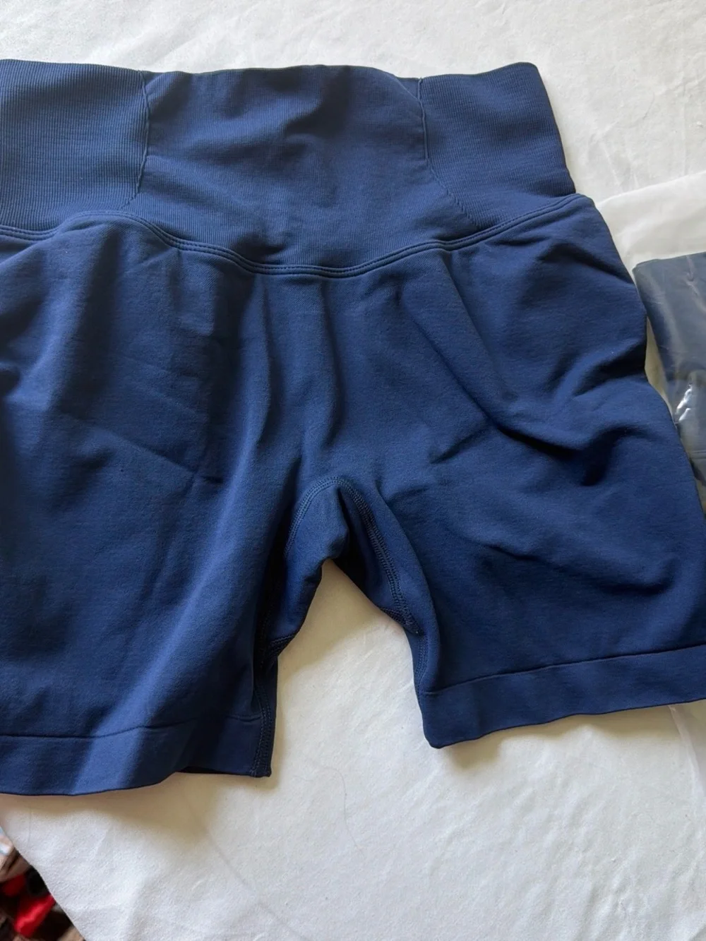 Pack two High-Waist Navy Women’s Performance Bike Shorts